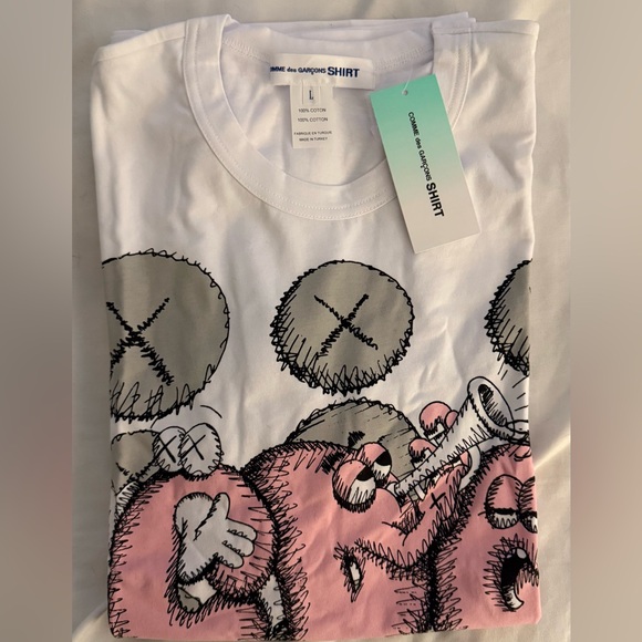 Comme Des Garcons x KAWS shirt size L NWT - Picture 5 of 6